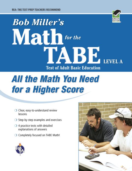 Bob Miller's Math for the TABE Level A (REA)