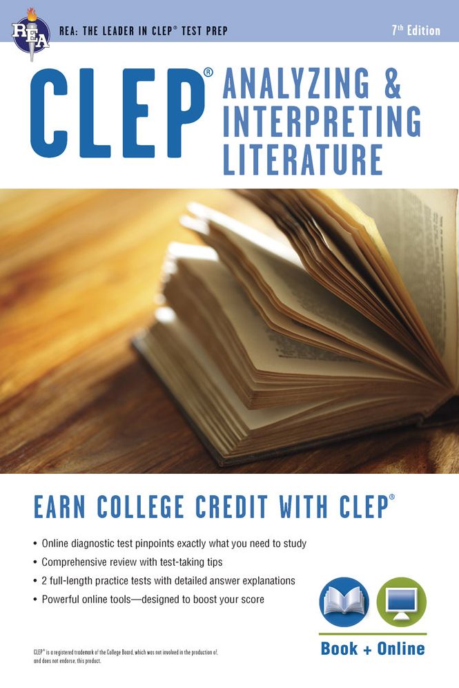 CLEP® Analyzing & Interpreting Literature Book + Online
