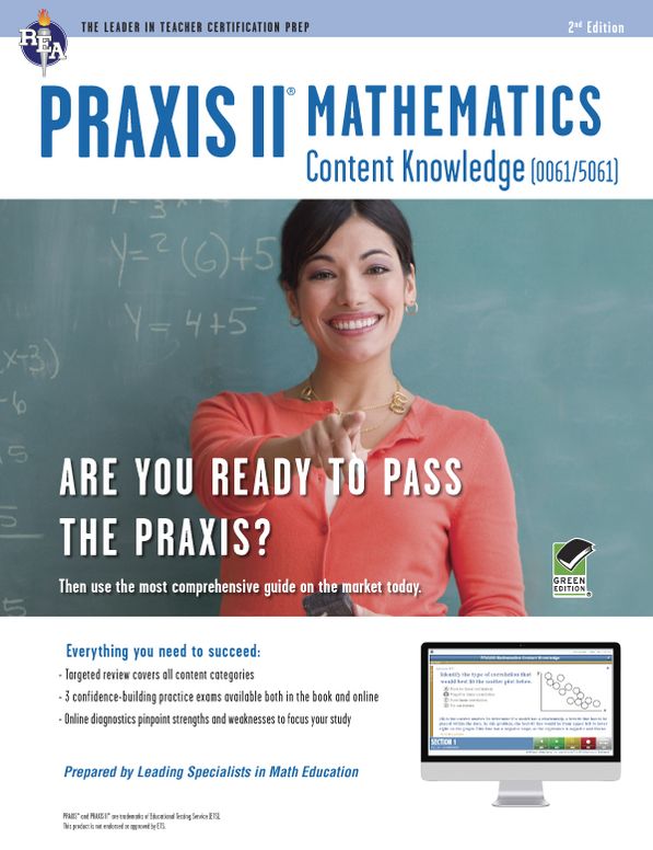 PRAXIS II Mathematics Content Knowledge (0061) Book + Online