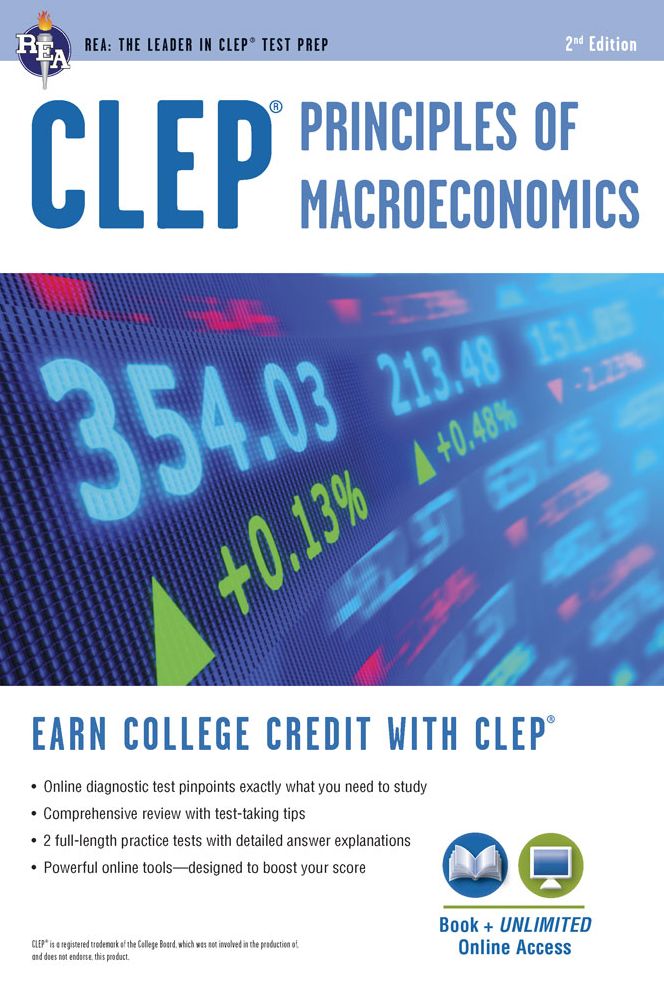 CLEP® Principles of Macroeconomics Book + Online