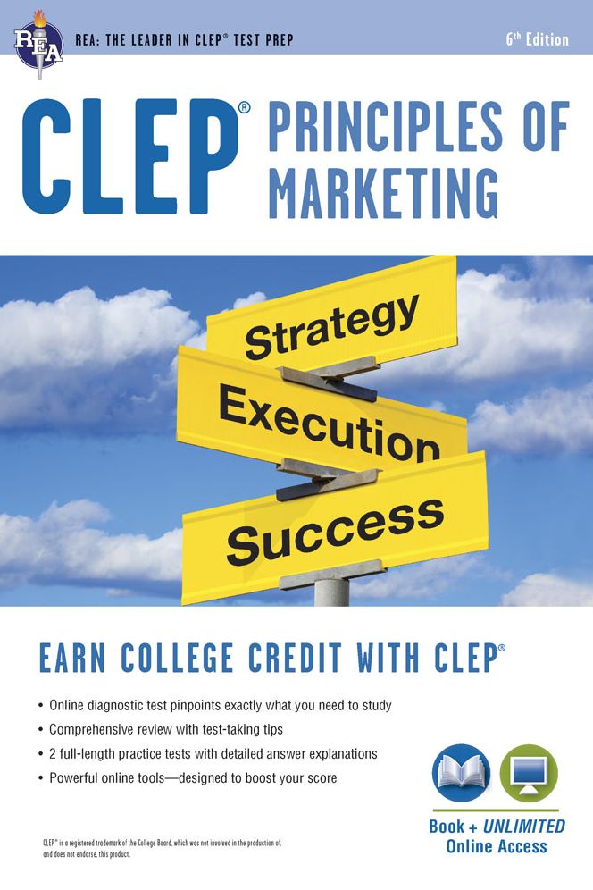 CLEP® Principles of Marketing Book + Online