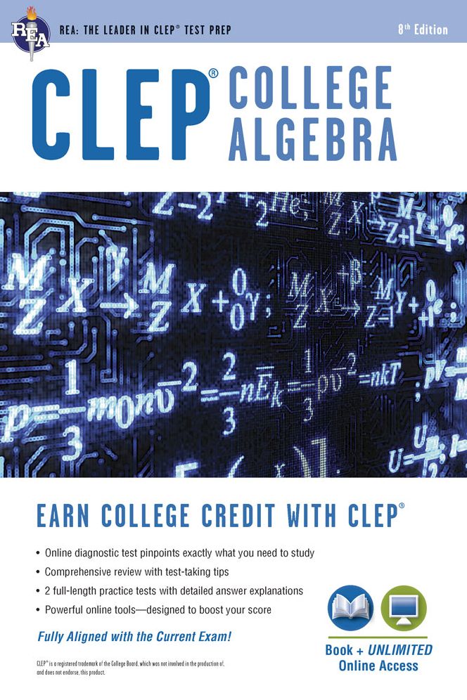 CLEP College Algebra w/Online Practice Tests, 8th Edition