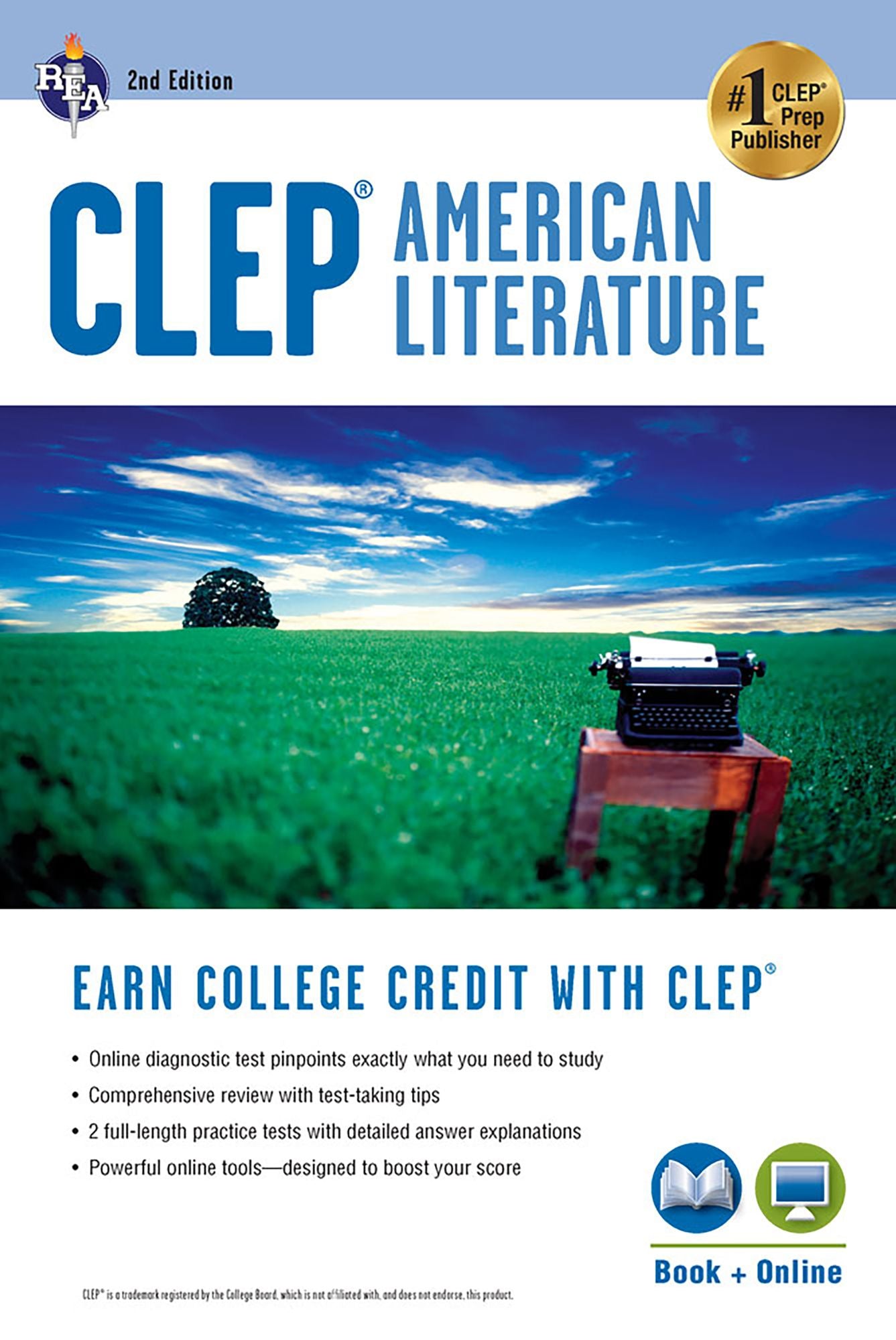 CLEP® American Literature Book + Online