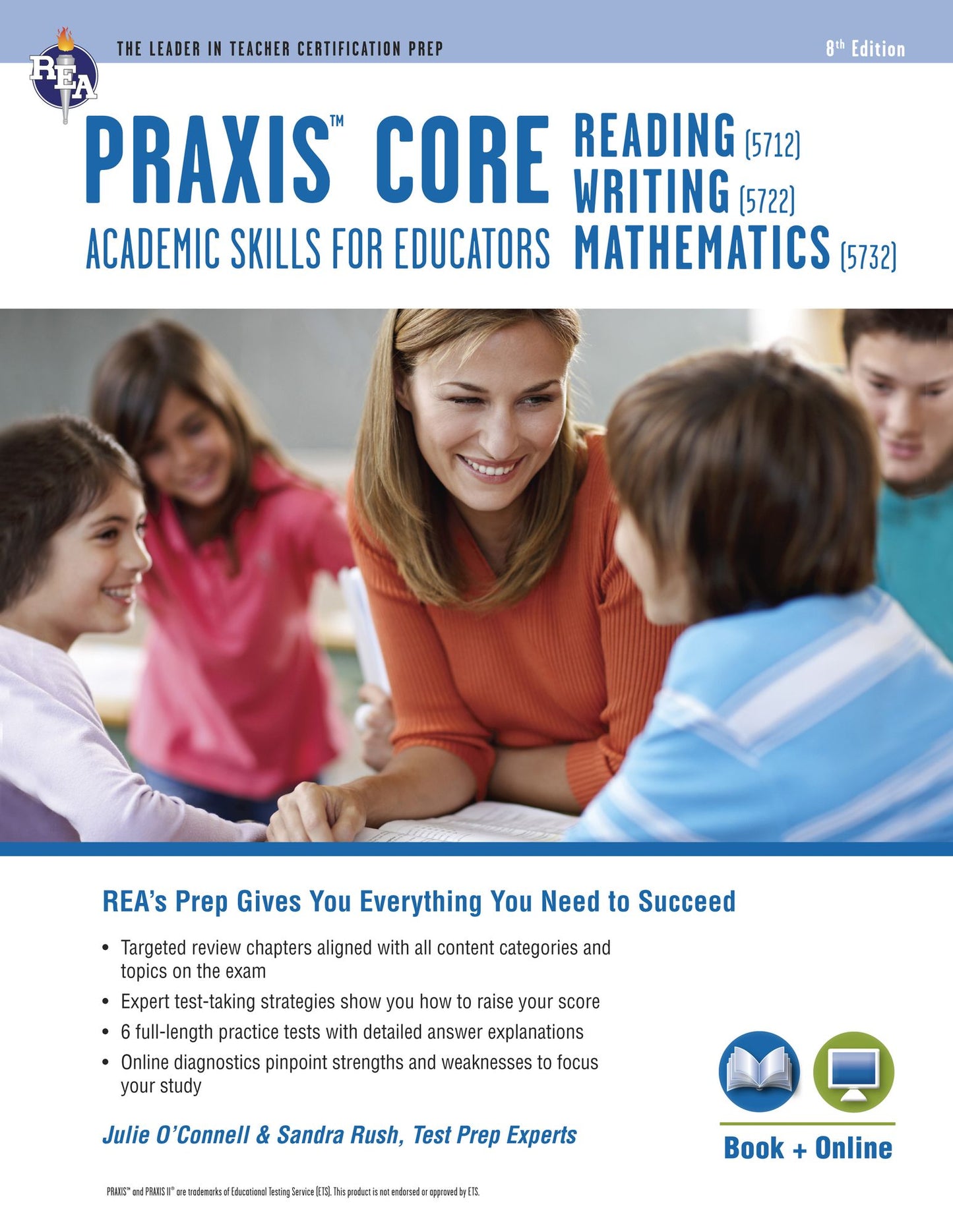 Praxis Core Academic Skills for Educators Tests: Book + Online