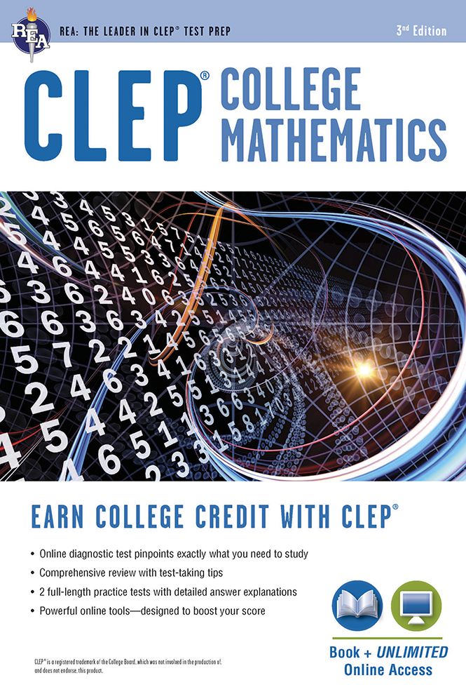 CLEP® College Mathematics Book + Online
