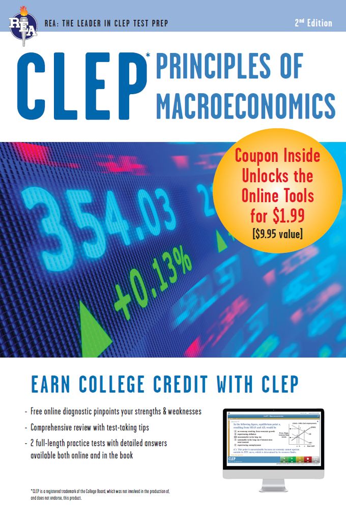 CLEP Principles of Macroeconomics with Online Practice Exams