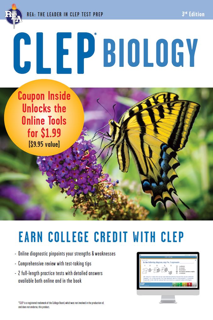 CLEP® Biology Book + Online