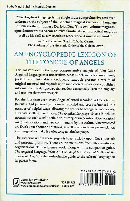 The Angelical Language, Volume II: An Encyclopedic Lexicon of the Tongue of Angels