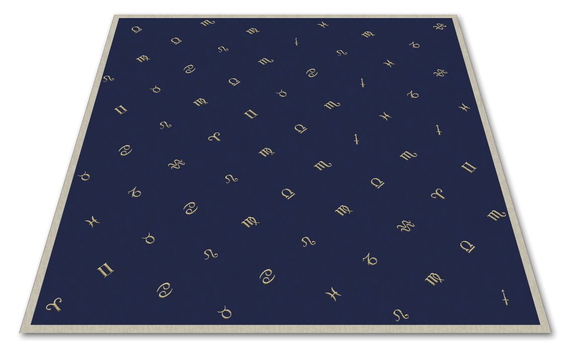 Astrology Embroidered Tarot Cloth