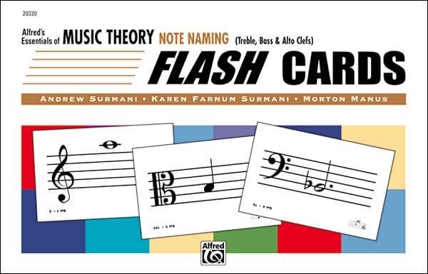 Essentials of Music Theory: Note Naming Flash Cards, Flash Cards