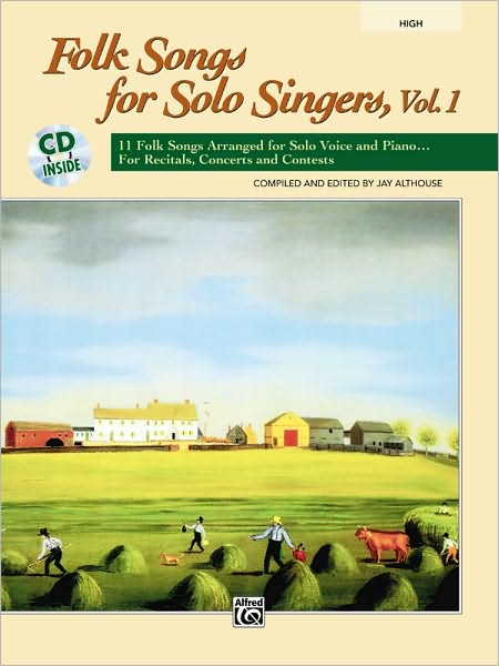 Folk Songs for Solo Singers, Vol 1: High Voice, Book & CD