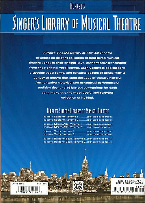 Singer's Library of Musical Theatre - Vol. 1: Soprano Book Only