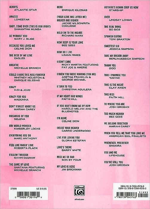 The Love Songs Big Book: Piano/Vocal/Chords