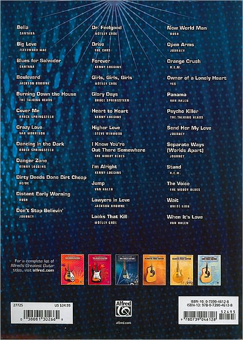 The Greatest '80s Rock Guitar: Authentic Guitar TAB