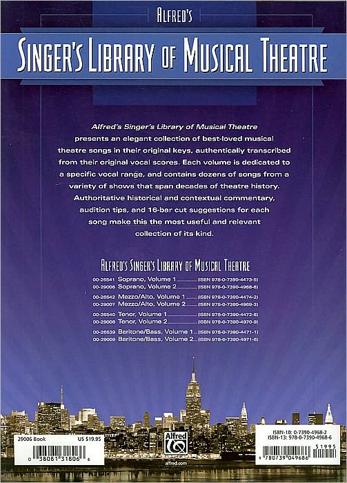 Singer's Library of Musical Theatre, Vol 2: Soprano Voice