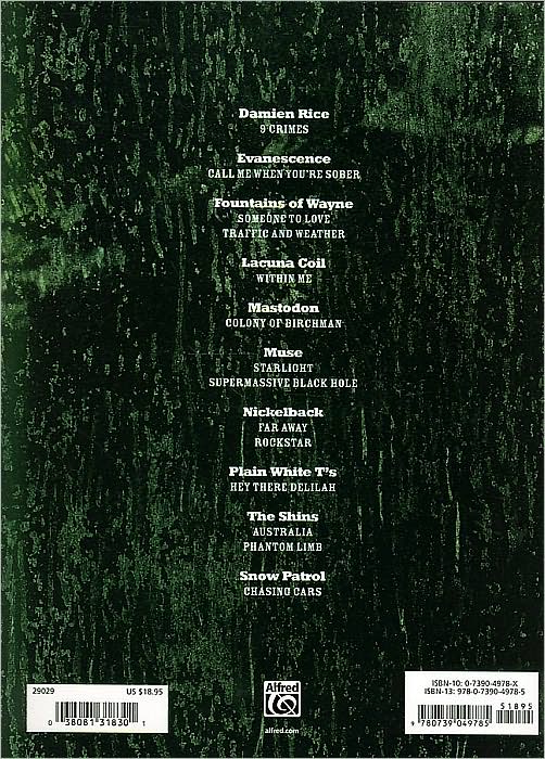 Rock Charts Guitar 2007 The Hits, So Far...: Authentic Guitar TAB
