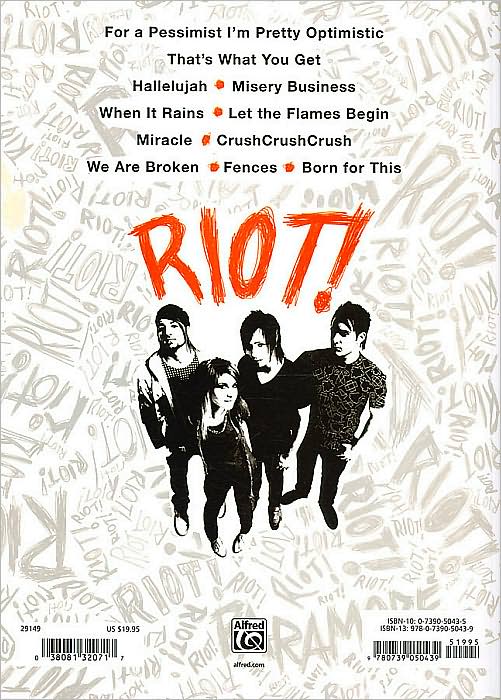 Paramore -- Riot!: Authentic Guitar TAB