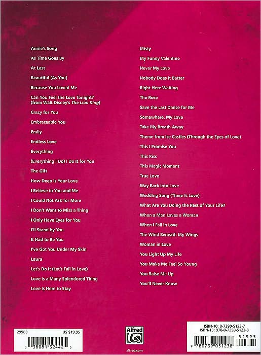 World's Greatest Love Songs: Piano/Vocal/Chords