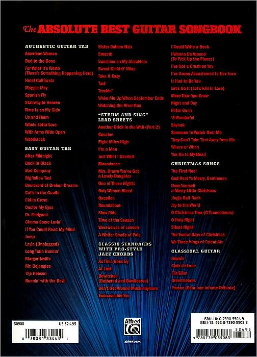 The Absolute Best Guitar Songbook
