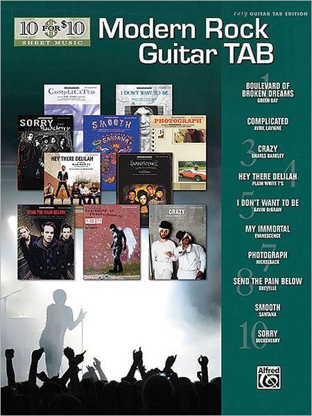 10 for 10 Modern Rock Guitar Tab: Easy Guitar TAB
