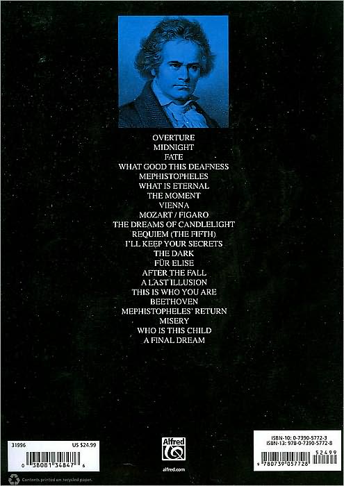 Trans-Siberian Orchestra -- Beethoven's Last Night: Piano/Vocal/Chords