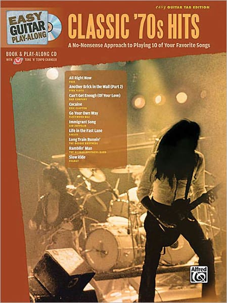 Easy Guitar Play-Along Classic '70s Hits: Easy Guitar Tab, Book & CD