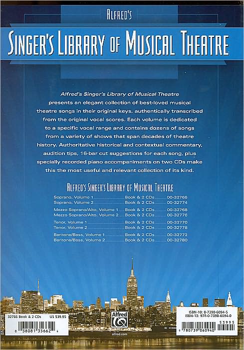Singer's Library of Musical Theatre, Volume 1: Soprano