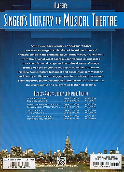 Singer's Library of Musical Theatre, Volume 1: Tenor