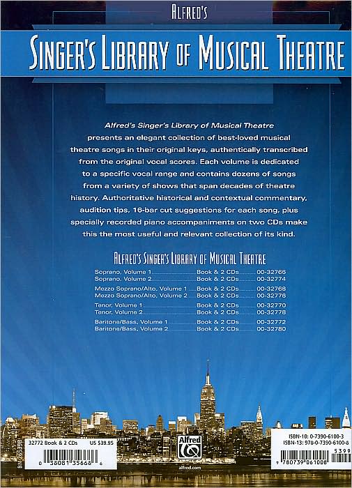 Singer's Library of Musical Theatre, Vol 1: Baritone/Bass Voice