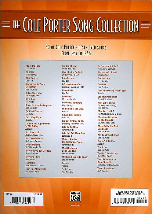 The Cole Porter Song Collection, Volume 2: 1937-1958