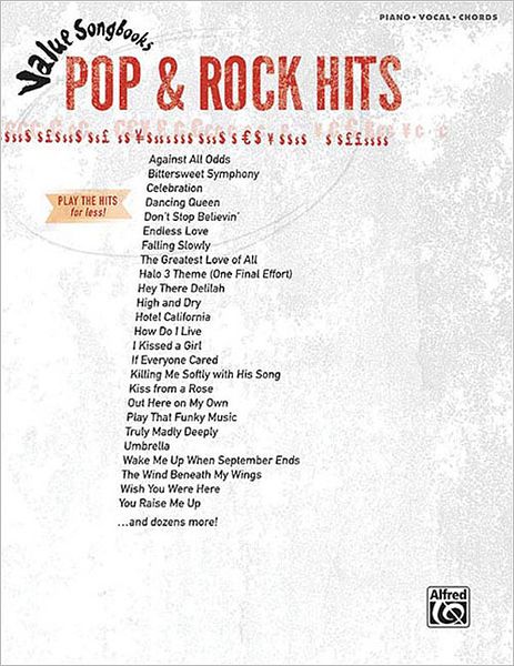 Value Songbooks: Pop & Rock Hits (Value Songbooks Series)