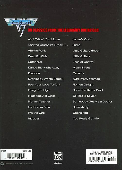 Van Halen: 30 Classics from the Legendary Guitar God