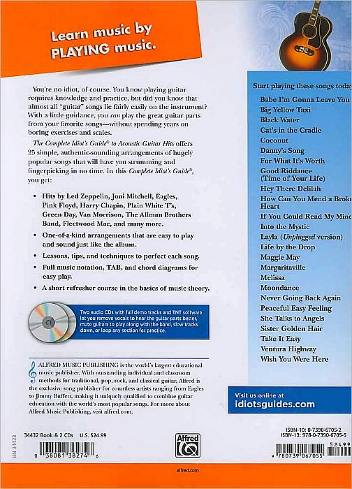 The Complete Idiot's Guide to Playing Acoustic Guitar: You CAN Play Your Favorite Songs, Book & 2 Enhanced CDs