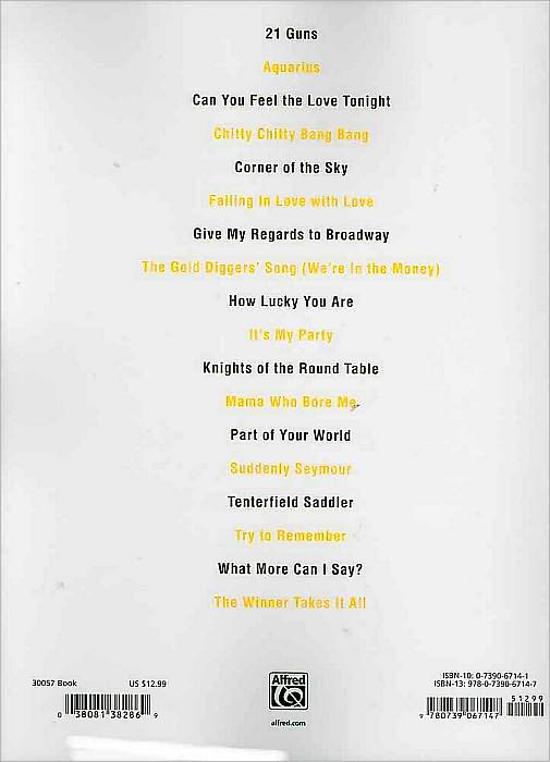 Simply Musicals: the Best Songs from Broadway 18 Popular Melodies