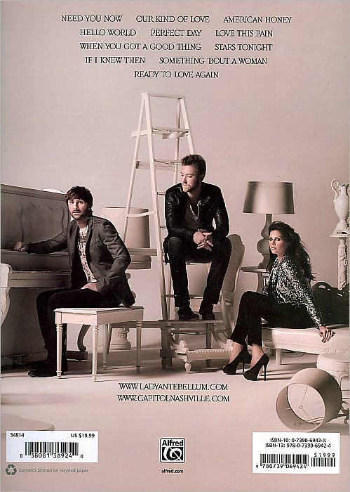 Lady Antebellum -- Need You Now: Piano/Vocal/Chords