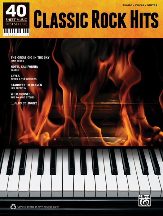 40 Sheet Music Bestsellers -- Classic Rock: Piano/Vocal/Guitar