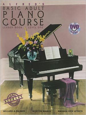 Alfred's Basic Adult Piano Course Lesson Book, Bk 1: Book & DVD