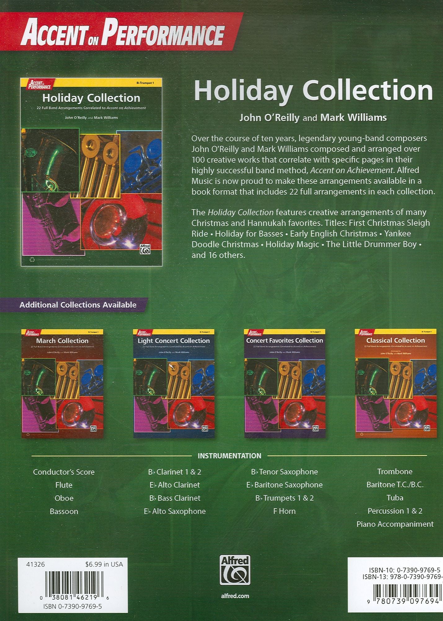 Accent on Performance Holiday Collection: 22 Full Band Arrangements Correlated to Accent on Achievement (Percussion 2)