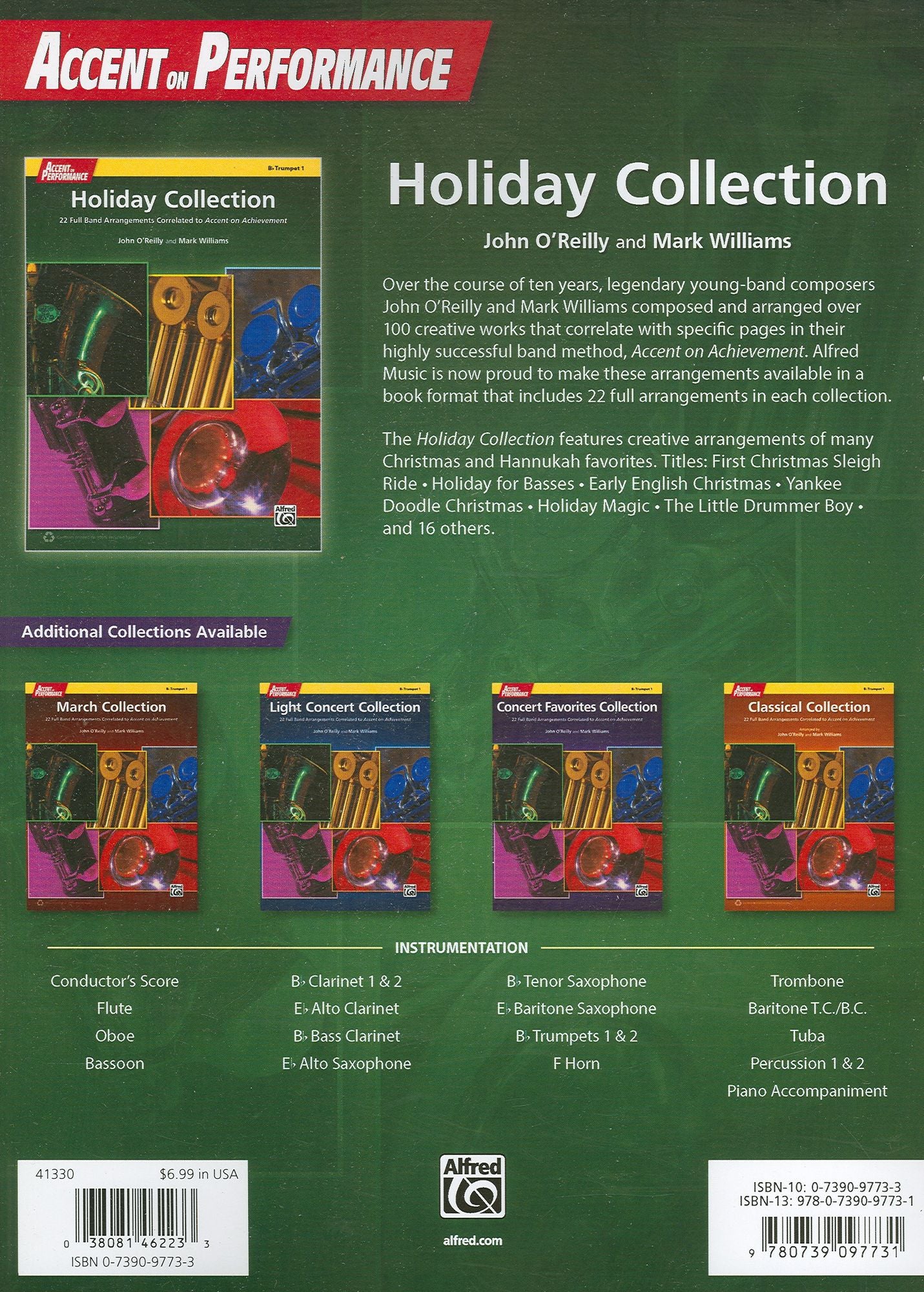 Accent on Performance Holiday Collection: 22 Full Band Arrangements Correlated to Accent on Achievement (Trombone)
