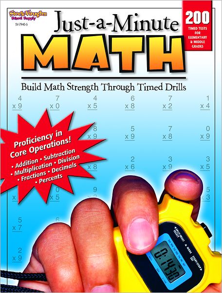 Just-a-Minute Math: Reproducible Grades 1-8