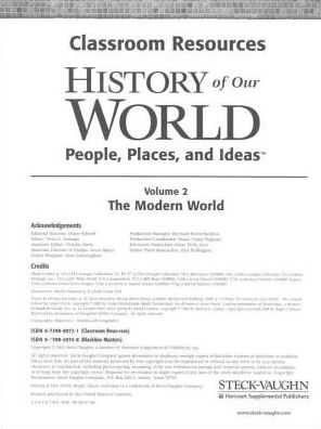History of Our World: Classroom Resource Binder The Modern World