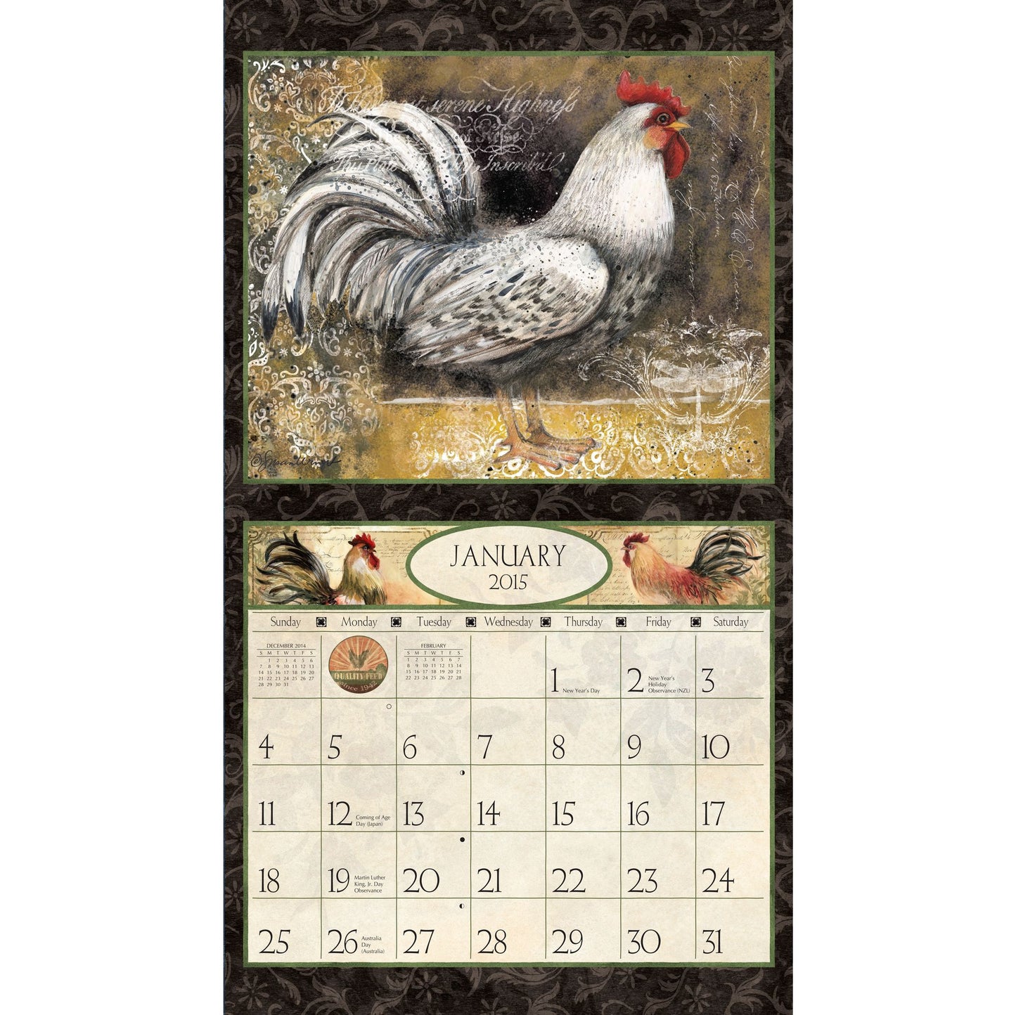 The Lang Proud Rooster Calendar