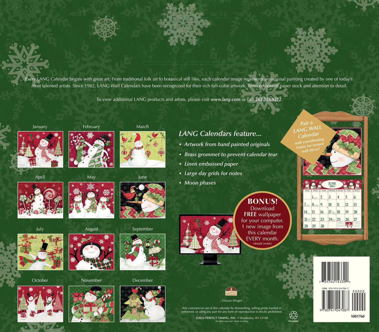 Sam Snowman 2015 Calendar : Includes Bonus Downloads