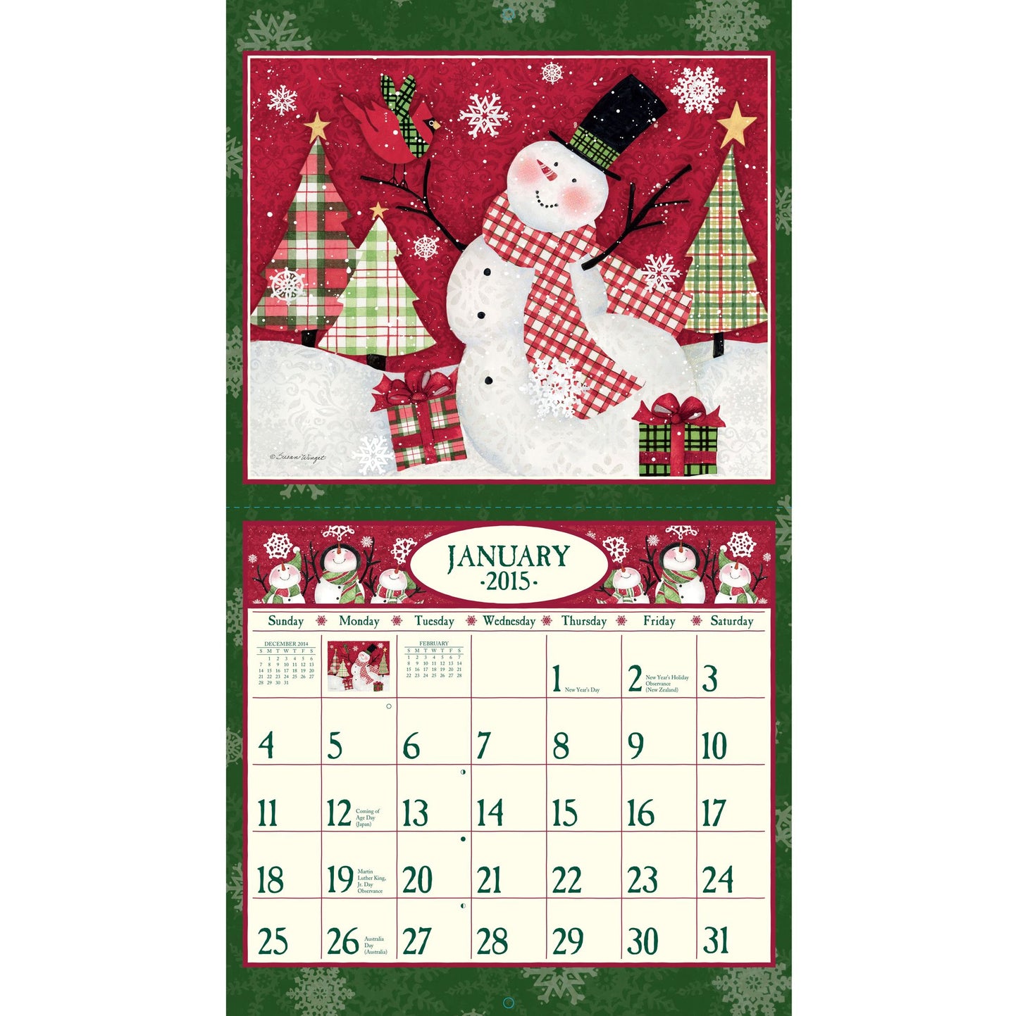 Sam Snowman 2015 Calendar : Includes Bonus Downloads