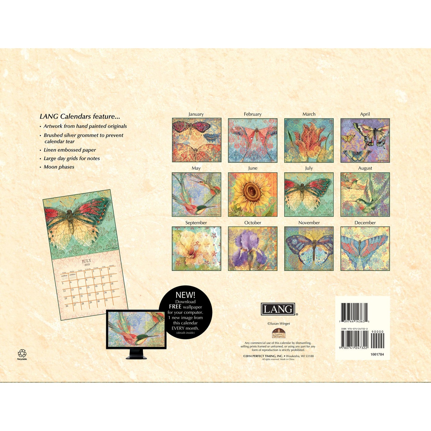 Bohemian Garden Calendar