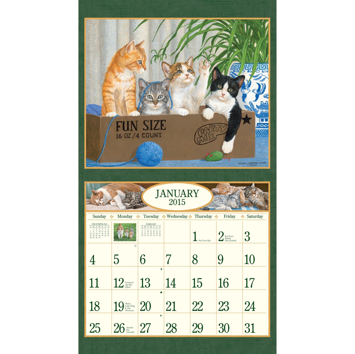 Love of Cats 2015 Calendar : Includes Bonus Downloads