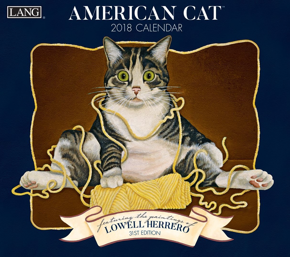 2018 AMERICAN CAT WALL CALENDAR