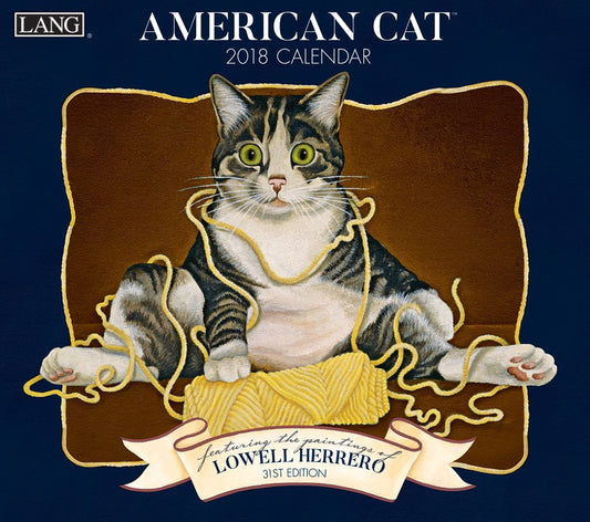 2018 AMERICAN CAT WALL CALENDAR