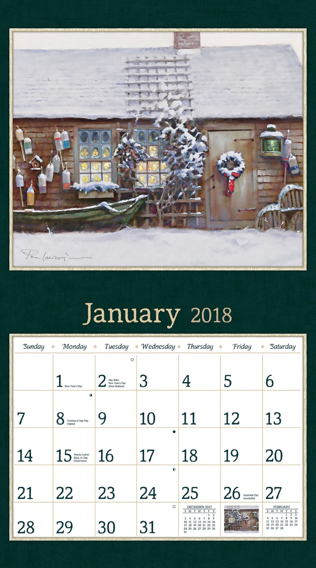 2018 AMERICAN DREAM WALL CALENDAR