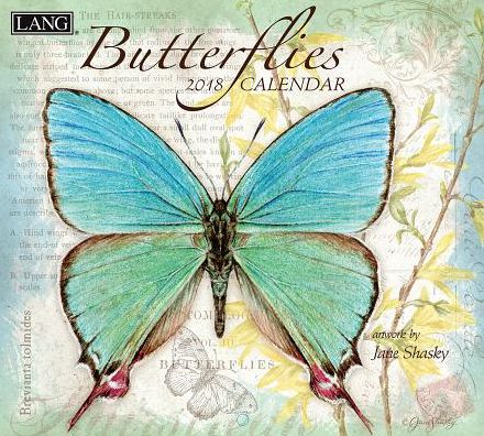 2018 BUTTERFLIES WALL CALENDAR